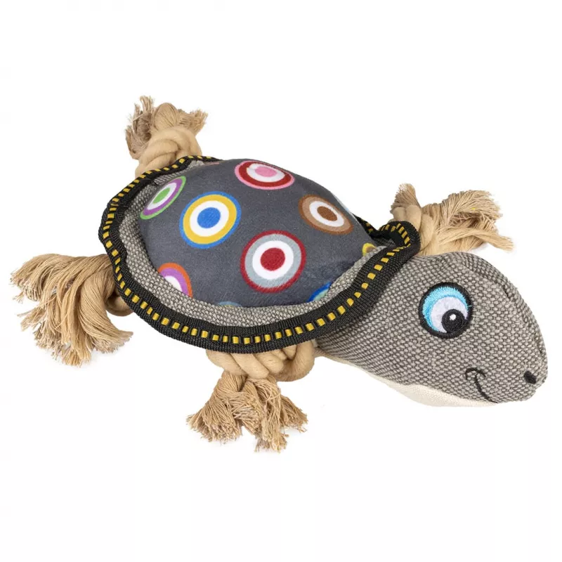 Canvas Schildkröte 27x21x10cm grau